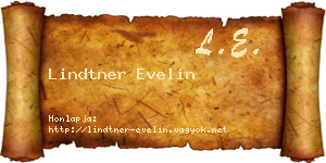 Lindtner Evelin névjegykártya